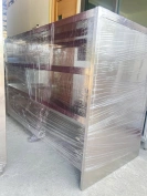 ตู้ชั้นสแตนเลส ตู้ปิดเปิดคู่และชั้นวาง 