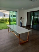  ผลงานสแตนเลสทำสีงานสแตนเลสสีทองโดดเด่นสวยงาม และงานสแตนเลสสีพาวเดอร์โค้ท